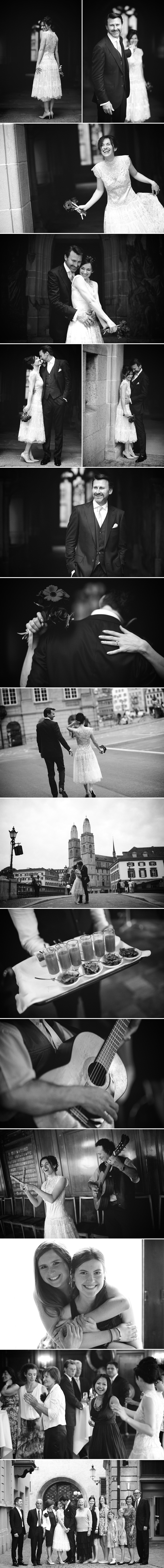 wedding in black and white_Zurich